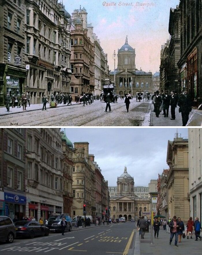 Castle Street, 1900s And 2019