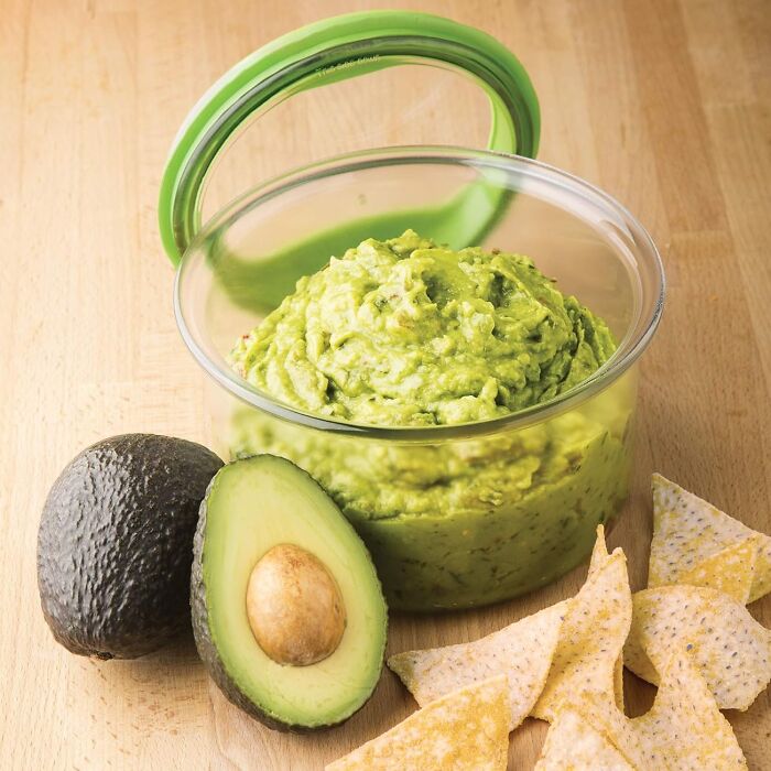 Keep The Guac Fresh And Delicious With The Ingenious Guacamole Keeper, A Clever Container Designed Specifically For Storing And Preserving Guacamole