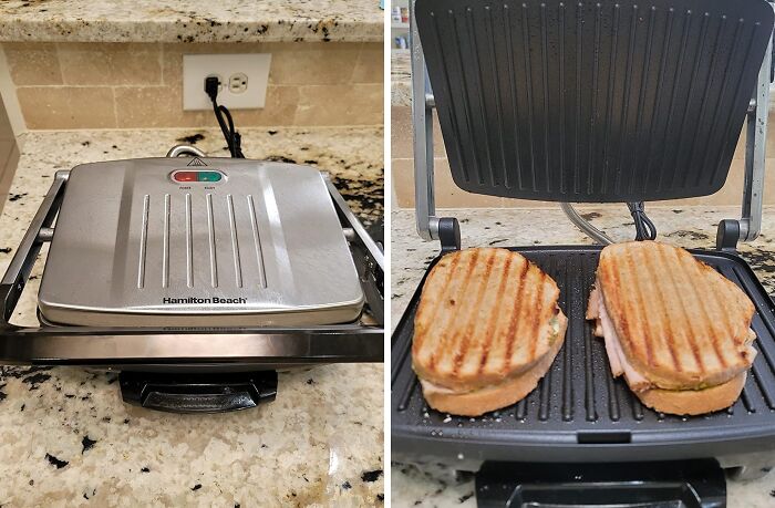 Breathe New Life Into Your Holiday Leftovers With The Versatile Panini Press Sandwich Maker, A Clever Kitchen Gadget That Turns Yesterday's Turkey Dinner Into Today's Mouthwatering Masterpiece