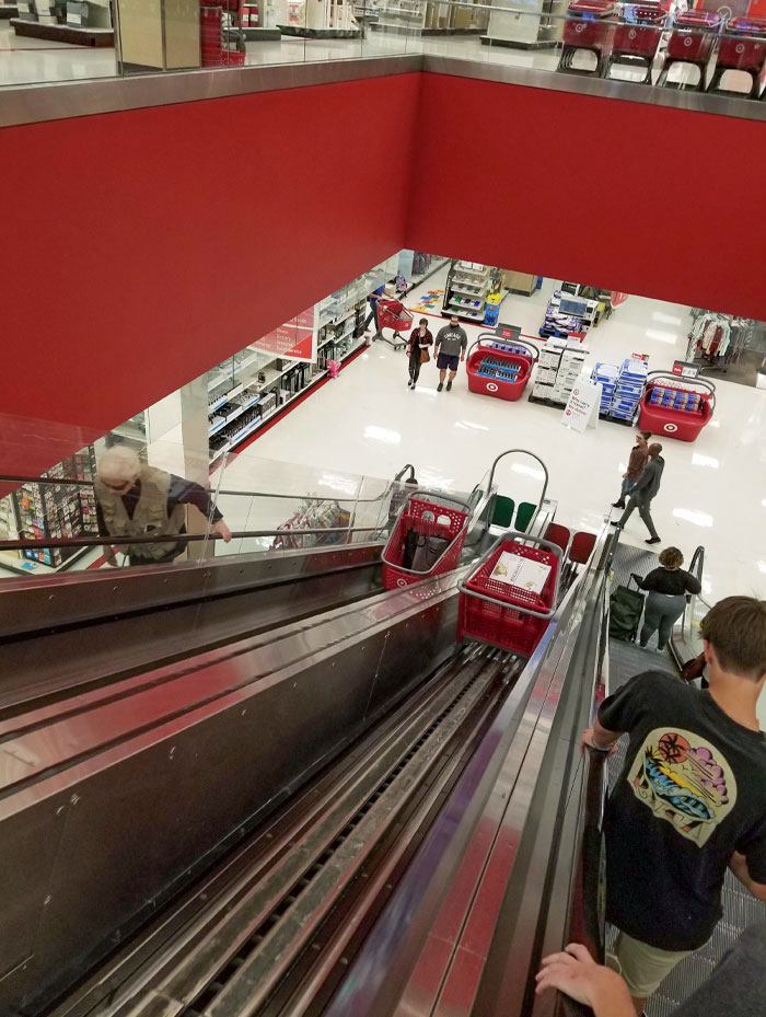 This Multi-Floored Target In Chicago Has A Cart Escalator