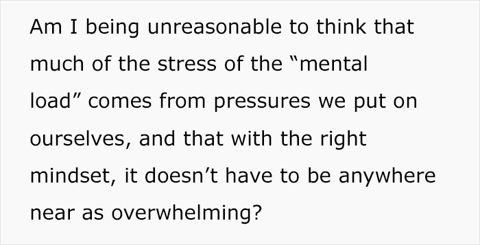 Husband Thinks Wife Is Exaggerating Her 'Mental Load': "Seriously Annoyed"