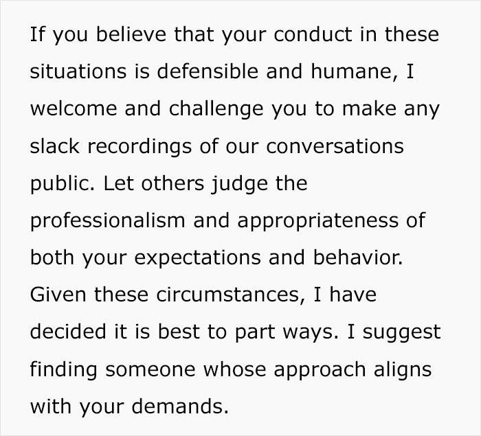 Toxic Boss Belittles Guy For Having A Life Beyond Work, He Resigns On Day One