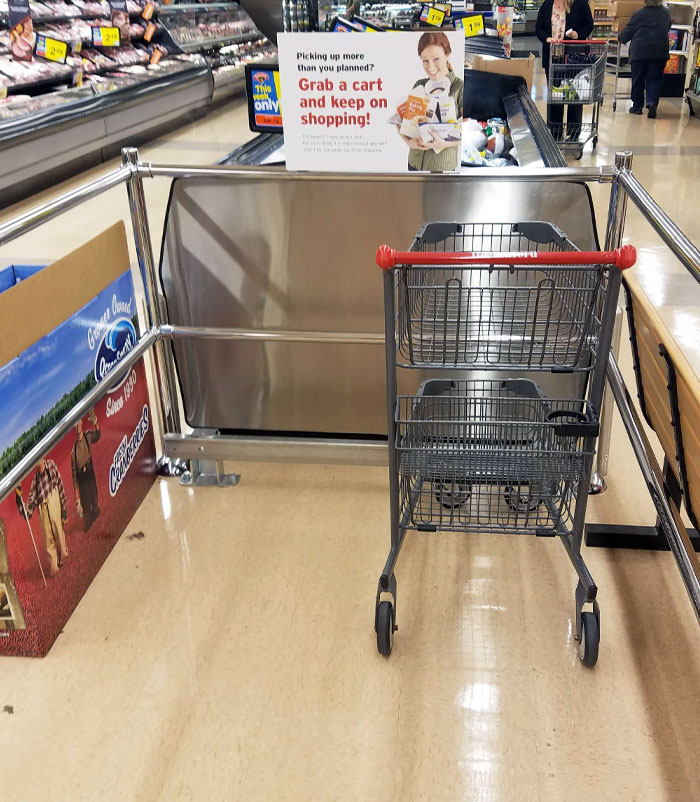 This Grocery Store Has Carts In The Back In Case You Buy More Than You Were Expecting