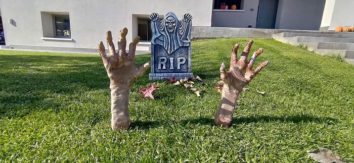 Graveyard Ghastliness Guaranteed! These Zombie Arm Stakes Claw Their Way Into Your Halloween Decor