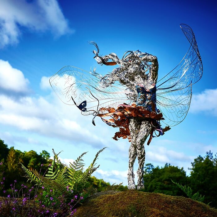 Amazing Fairy Sculptures Dancing With Dandelions By Robin Wight