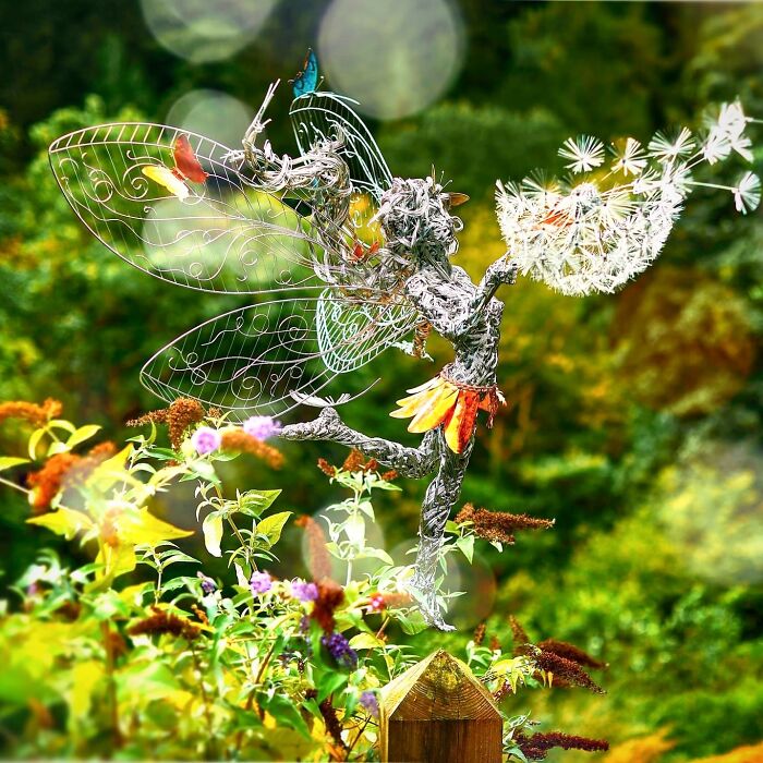 Amazing Fairy Sculptures Dancing With Dandelions By Robin Wight