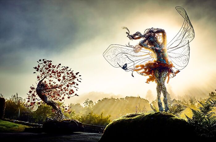 Amazing Fairy Sculptures Dancing With Dandelions By Robin Wight