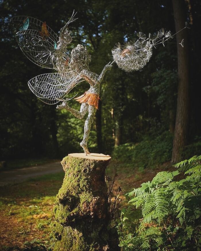 Amazing Fairy Sculptures Dancing With Dandelions By Robin Wight