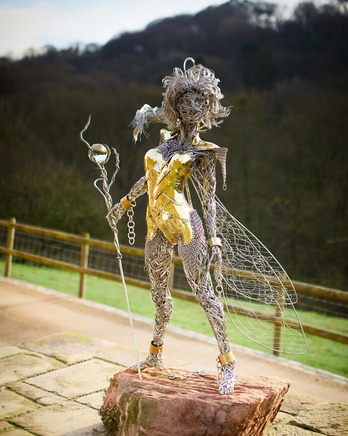 Amazing Fairy Sculptures Dancing With Dandelions By Robin Wight