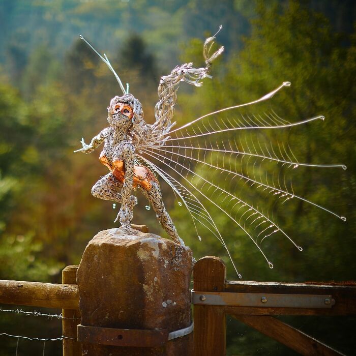 Amazing Fairy Sculptures Dancing With Dandelions By Robin Wight