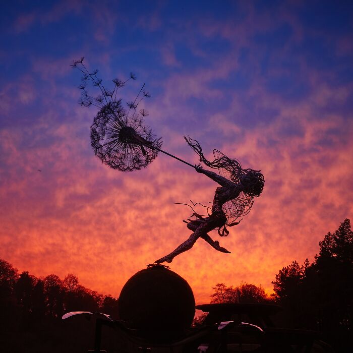 Amazing Fairy Sculptures Dancing With Dandelions By Robin Wight