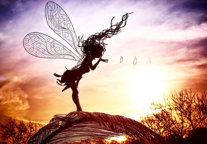 Amazing Fairy Sculptures Dancing With Dandelions By Robin Wight