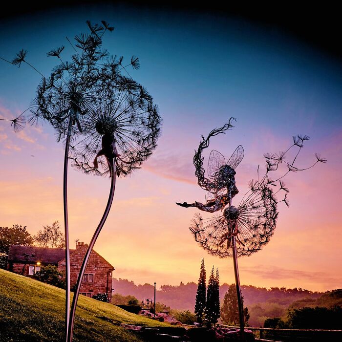 Amazing Fairy Sculptures Dancing With Dandelions By Robin Wight