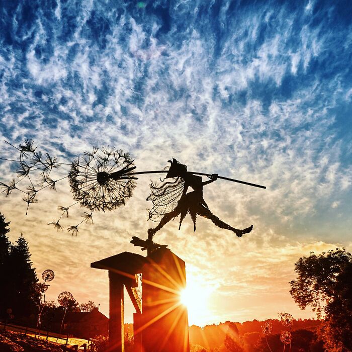 Amazing Fairy Sculptures Dancing With Dandelions By Robin Wight