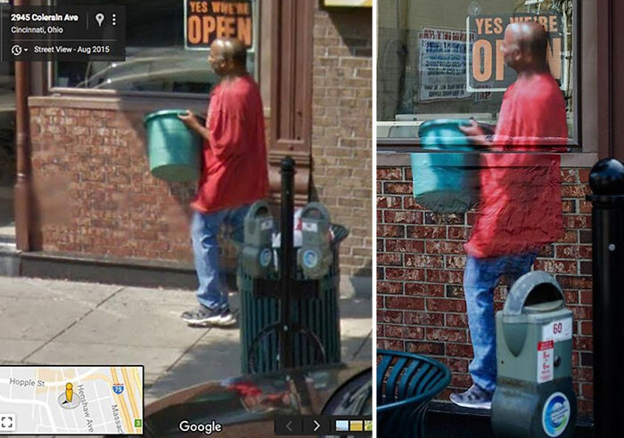 Artist Installs Life-Size Images Of Google Street View Captures At Their Original Locations (20 Pics)