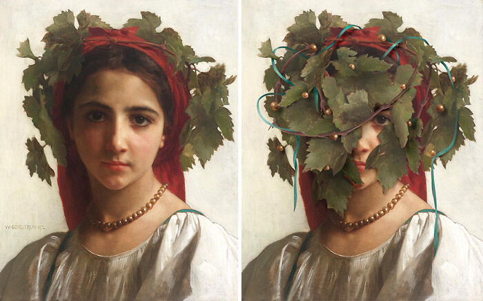 Hidden Bouguereau II Photocollage 2024