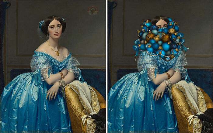 Hidden Ingres III, Photocollage 2023