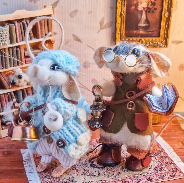 This Artist Makes Adorable Felted Wool Mice That Look Like They Came Out Of A Fairy Tale