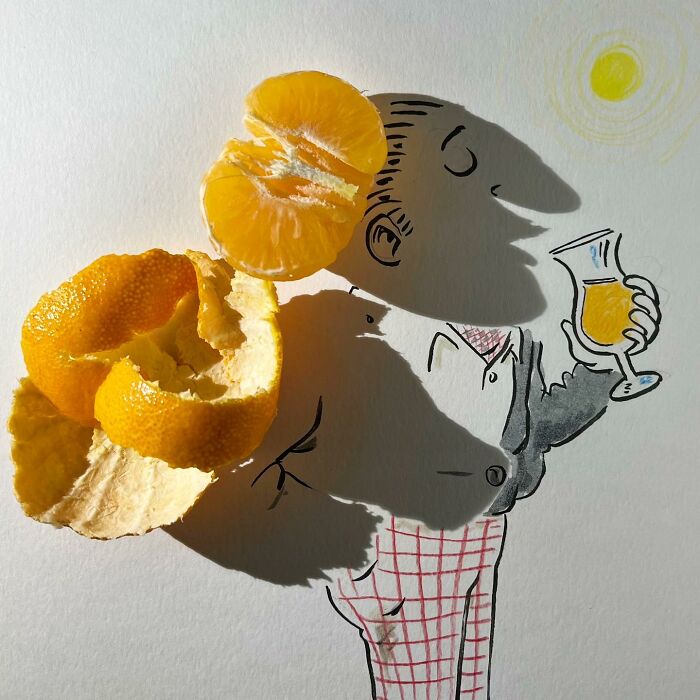 Awesome Extraordinary Art With Shadow Drawings By Vincent Bal