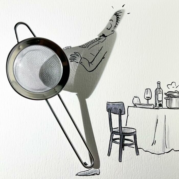 Awesome Extraordinary Art With Shadow Drawings By Vincent Bal