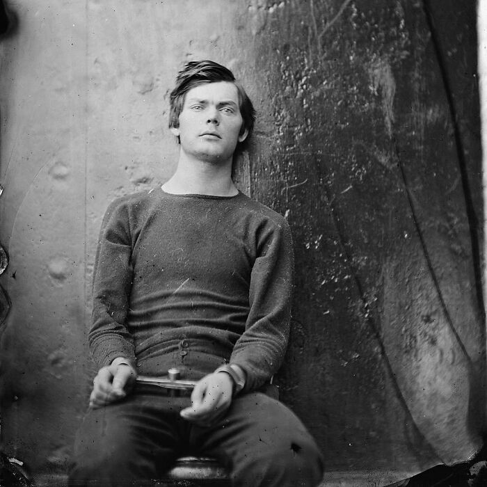 Lewis Powell, A Conspirator In The Assassination Of Abraham Lincoln, In Wrist Irons Aboard The Uss Saugus In 1865