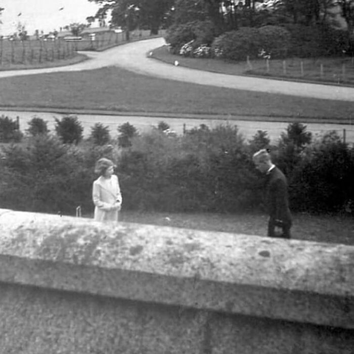 18 Year Old Philip Meeting Then 13 Year Old Princess Elizabeth At The Royal Navy College In Dartmouth In 1939