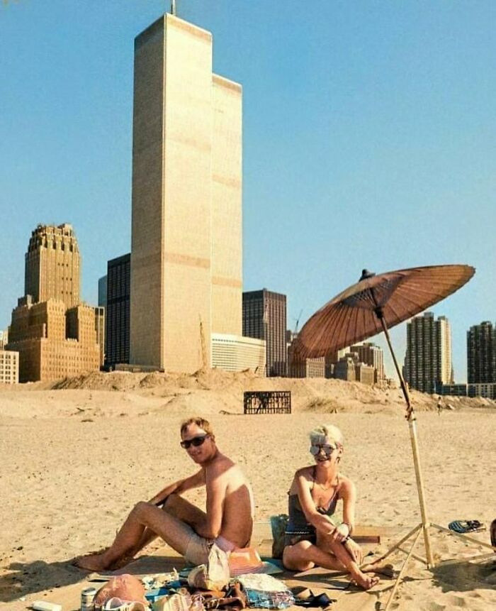 On The Beach In Manhattan, 1970s