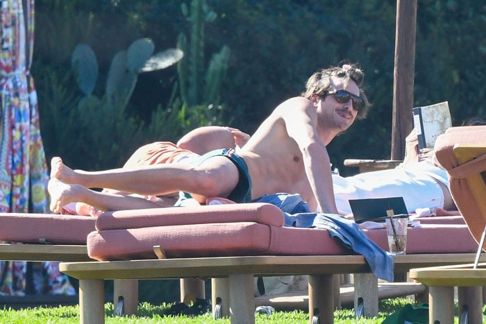 Jacob Elordi's Bulge Goes Viral As He Lays Next To Girlfriend Olivia Jade In Swim Trunks