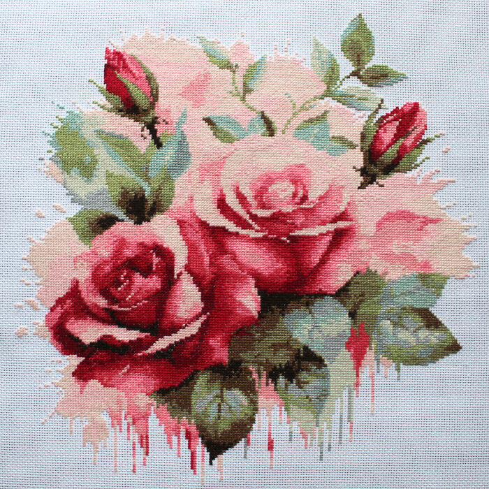 10 Of My Cross Stitched Watercolor Paintings - 34