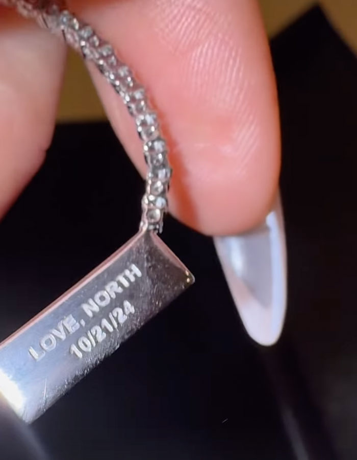 North West Gifts Mom Kim Kardashian Necklace With Bizarre Toilet Themed Engraving For 44th B Day - 58