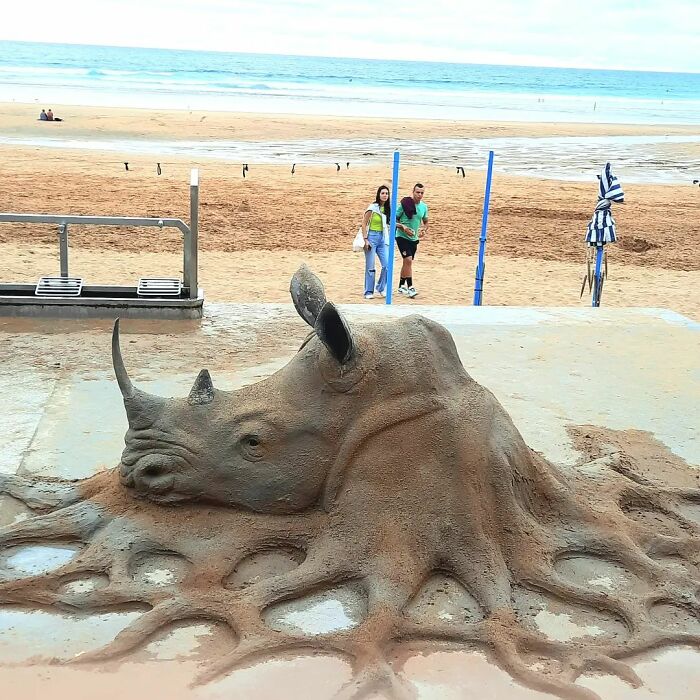 Realistic Sand Sculptures By Andoni Bastarrika