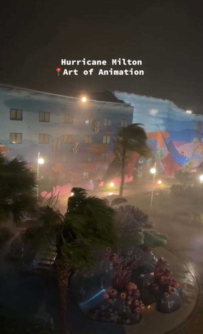 Disney World Gets Battered By Hurricane Milton In Terrifying Footage