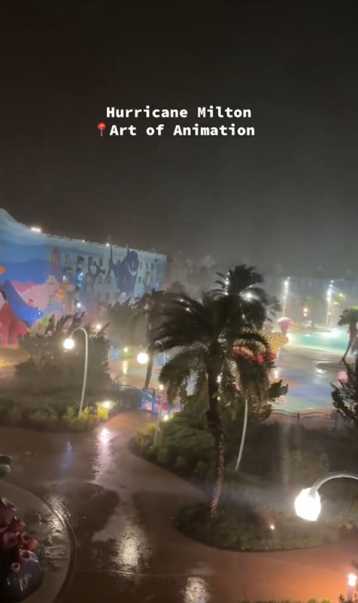 Disney World Gets Battered By Hurricane Milton In Terrifying Footage