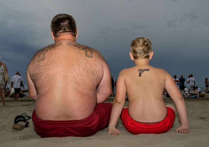 Street Photography, Honorable Mention: Father And Son By Chloe Kerleroux