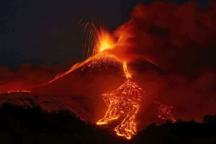 The Beauty Of Nature, Honorable Mention: Etna Paroxysm By Gianluca Gianferrari