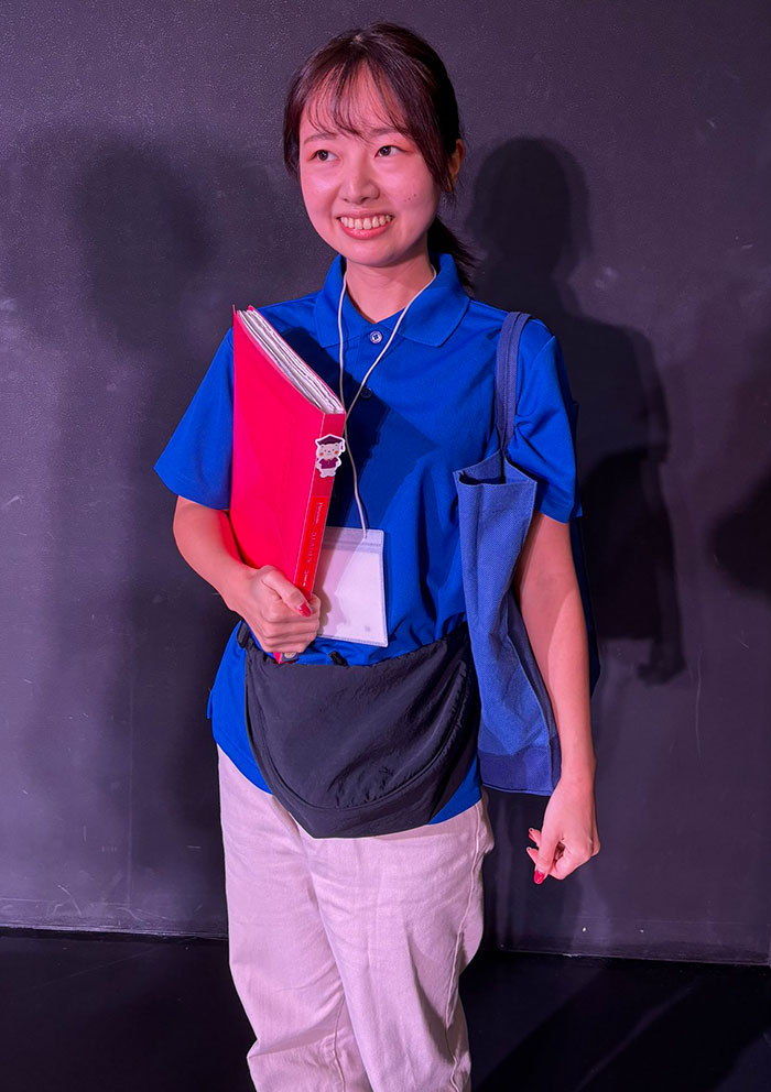 Student Volunteer At A University's Open Campus Day