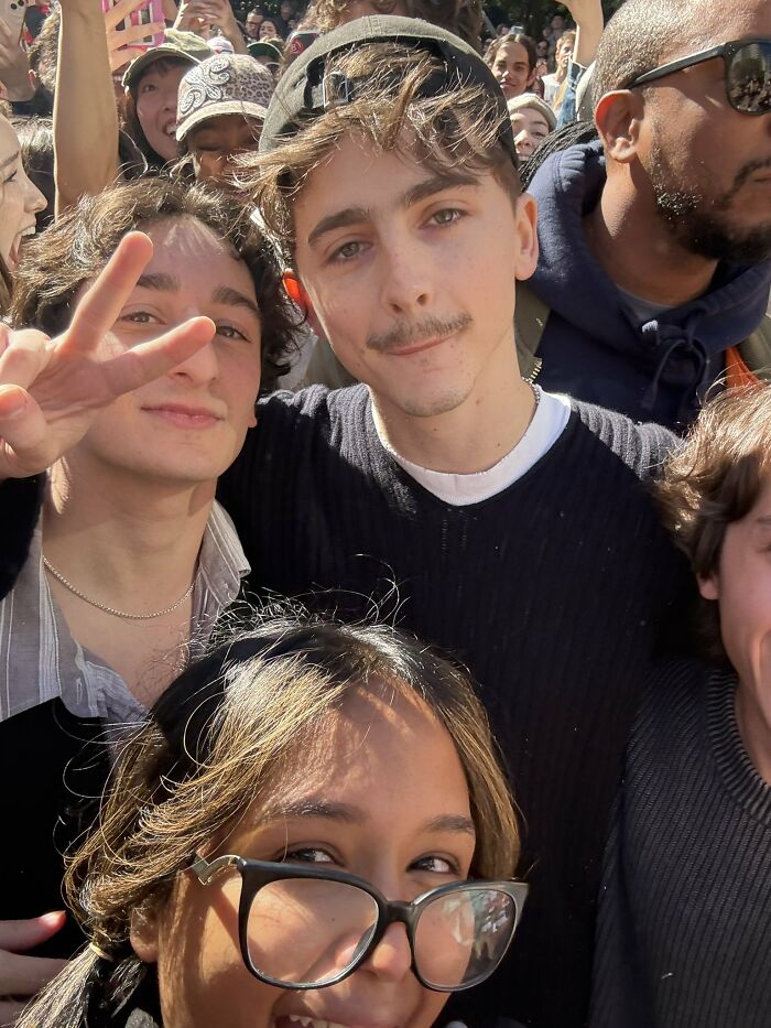 "Pandemonium": Timothée Chalamet Crashes His Own Look-Alike Contest, Police Arrest At Least One