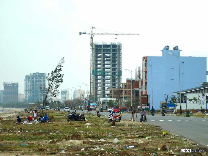 A View Of A Corner Of Da Nang's Tourist Coast Before Typhoon Haiyan Hit Vietnam