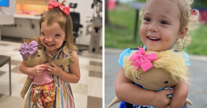 26 Children Were Gifted Dolls Representing Their Rare Health Conditions To Make Them Feel Included (New Pics)