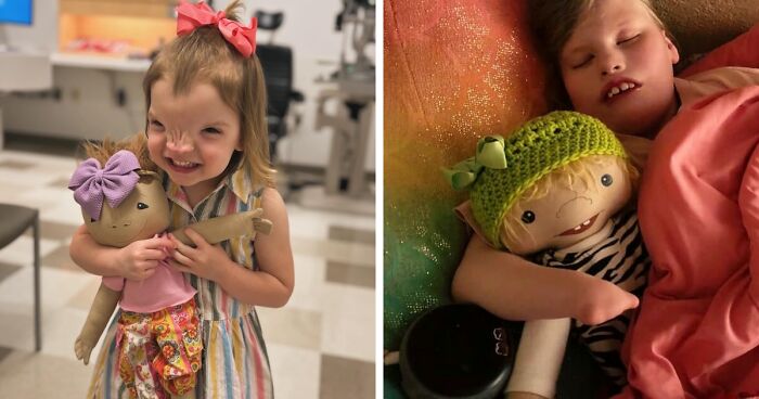 26 Children Were Gifted Dolls Representing Their Rare Health Conditions To Make Them Feel Included (New Pics)