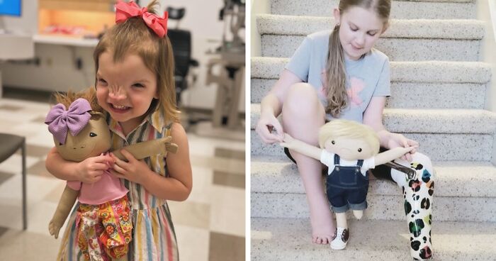 26 Children Were Gifted Dolls Representing Their Rare Health Conditions To Make Them Feel Included (New Pics)