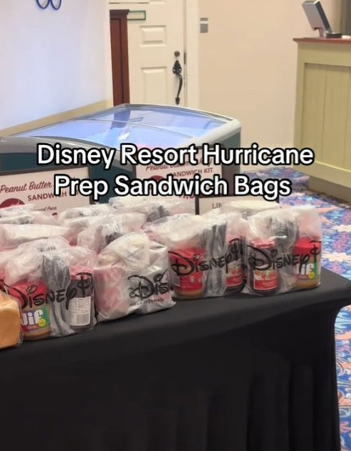 Guests Stuck In Disney Resort During Hurricane Milton Charged $10 For “Prep Sandwich Bags”