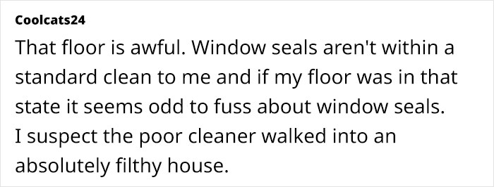 Cleaning Company Calls Woman's House Disgusting, She Feels It's Unwarranted But Netizens Disagree