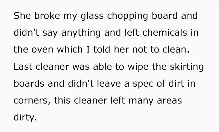 Cleaning Company Calls Woman's House Disgusting, She Feels It's Unwarranted But Netizens Disagree