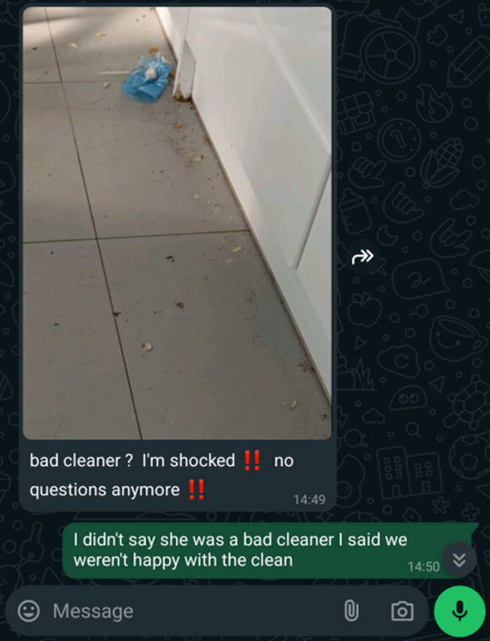 Cleaning Company Calls Woman's House Disgusting, She Feels It's Unwarranted But Netizens Disagree