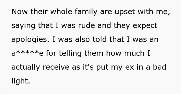 “AITA For Laughing At My Ex’s Mother And Telling Her How Much Child Support I’ve Been Receiving?”