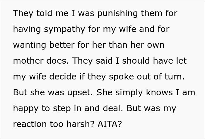 Man’s Parents Shame His MIL For Lack Of Financial And Childcare Support, He Throws Them Out