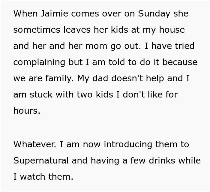 "I Got Yelled At For Drinking While Babysitting": 19YO Forced To Be Babysitter Does It Her Way