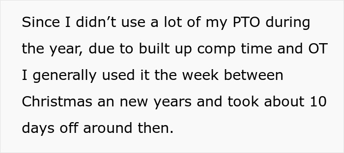 "Can’t Carry Over 1 PTO Day? See You In February": Person Maliciously Complies