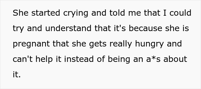 Starving Pregnant Wife Forced To Only Eat A Meal A Day, Man Gets Mad When She Reaches For His Food